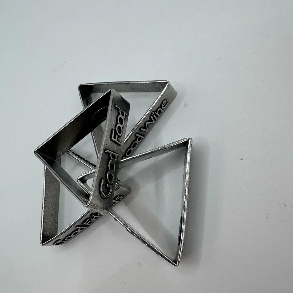 Maugenest SF Pewter Napkin Rings Set of 4 – Good Wine Food Friends